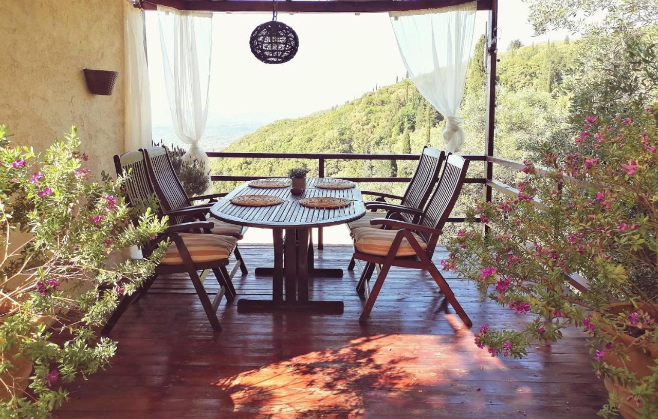 Lorantina Sea View House Holidays In Corfu - Near Barbati Beach Spartylas Exterior foto