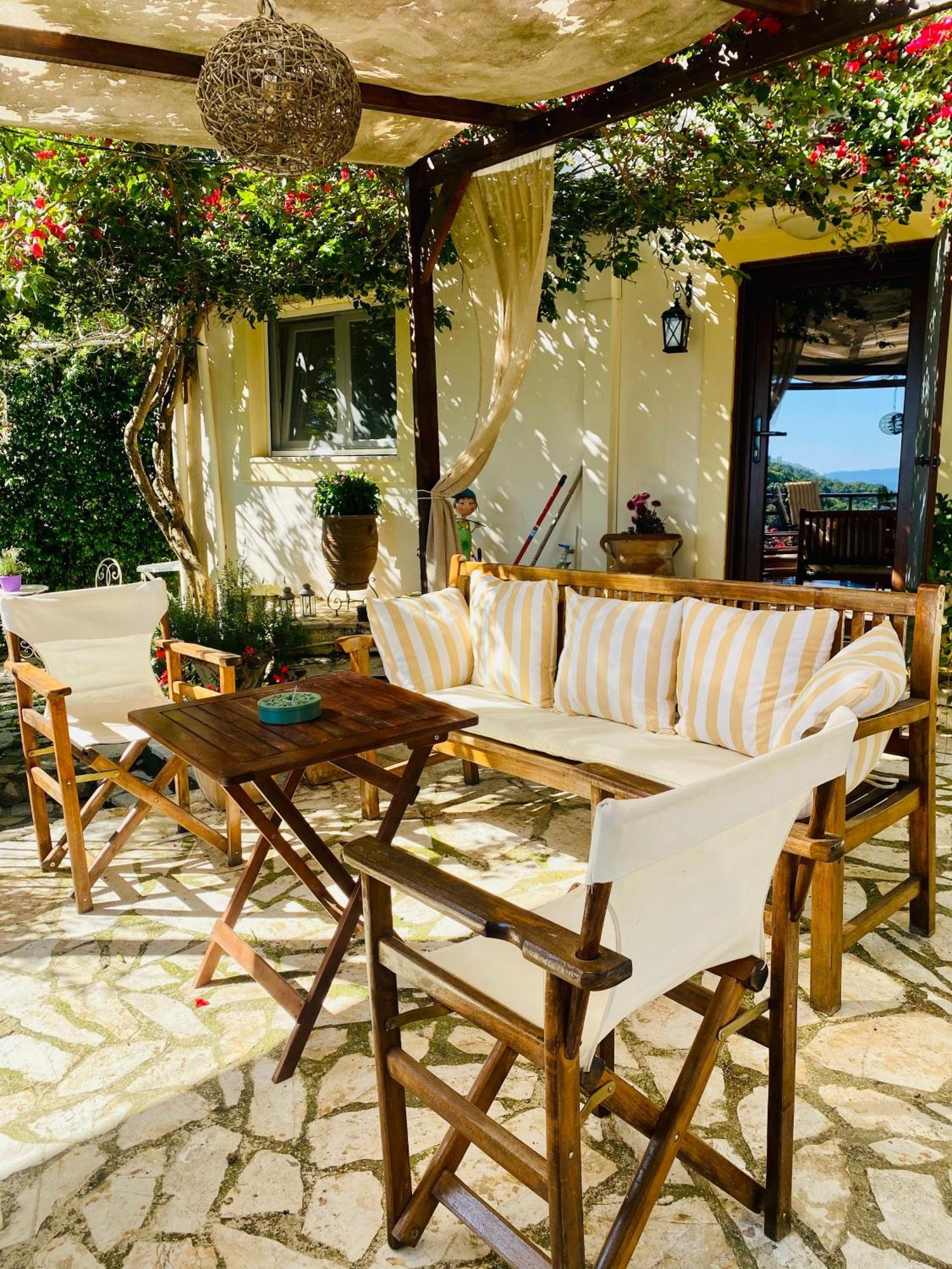 Lorantina Sea View House Holidays In Corfu - Near Barbati Beach Spartylas Exterior foto